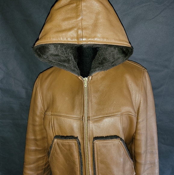 Vintage Leather Coat - Picture 1 of 6